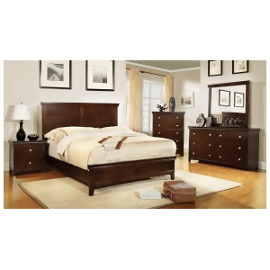 Furniture of America Transitional Panel Bed In Brown Cherry - All
