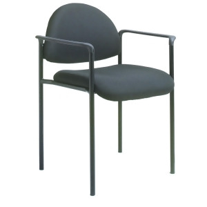 Boss Chairs Boss Diamond Stacking w/ Arm in Black - All