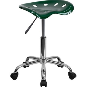 Flash Furniture Vibrant Green Tractor Seat Chrome Stool Lf-214a-green-gg - All