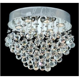 Lighting By Pecaso Bernadette Collection Flush Mount L20in W14in H14in Lt 6 Chro - All