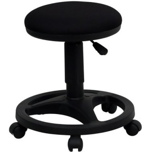 Flash Furniture Black Ergonomic Stool w/ Foot Ring Wl-905dg-gg - All
