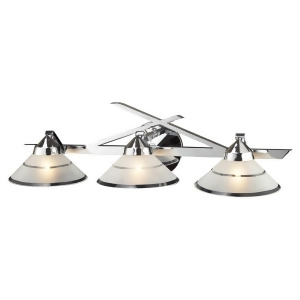 Elk Lighting 1472/3 3 Light Wall Bracket in Polished Chrome Etched Clear Glass - All