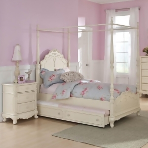 Homelegance Cinderella 2 Piece Canopy Poster Bedroom Set in Antique White - All