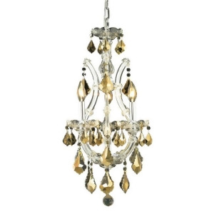 Lighting By Pecaso Karla Collection Hanging Fixture D12in H22in Lt 3 1 Chrome Fi - All