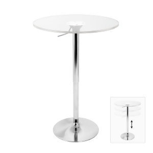 Lumisource Adjustable Bar Table In Clear - All