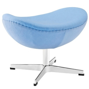 Modway Glove Wool Ottoman in Baby Blue - All