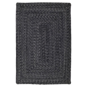 Homespice Black Braided Rectangle Rug - All