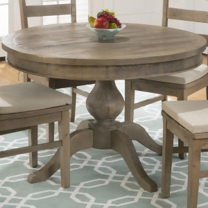 Jofran Reclaimed Pine Round To Oval Dining Table with Leaf - All