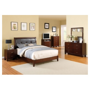 Furniture of America Modern 6-Drawer Bedroom Dresser In Brown Cherry - All