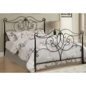 Monarch Specialties 2611Q Queen/ Full Combo Headboard or Footboard in Satin Blac - All