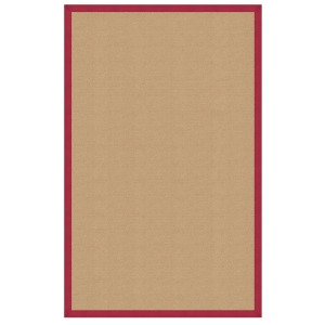 Linon Athena Rug In Sisal And Red 9.10 x 13 - All