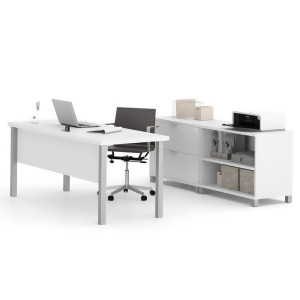 Bestar Pro-Linea Executive Set In White - All