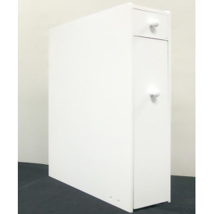 Proman Products Bathroom Floor Cabinet in White - All