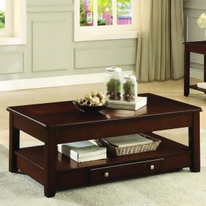 Homelegance Ballwin Cocktail Table w/Lift Top Functional Drawer on Casters in - All