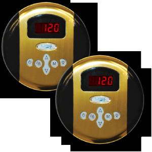 Steam Spa Programmable Dual Control Panel Plus Two memory Settings in Polished B - All