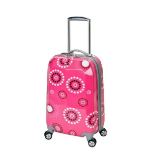 Rockland Pink Pearl 20 Polycarbonate Carry On - All