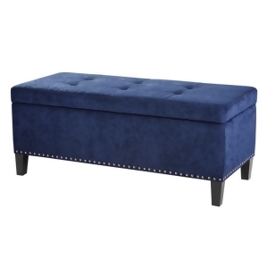 Madison Park Shandra Ii Storage Bench In Blue - All