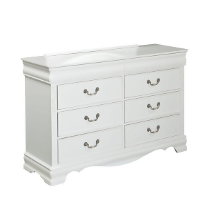 Standard Furniture Jessica 6 Drawer Kids' Dresser in White - All