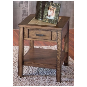 Liberty Furniture Mesa Valley Chair Side Table in Tobacco - All