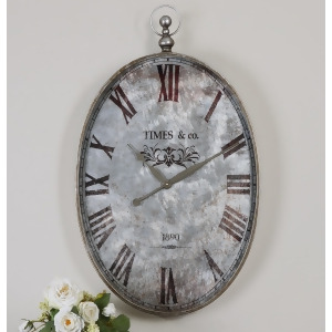 Uttermost Argento Antique Wall Clock - All