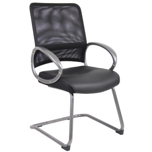Boss Chairs Boss Mesh Back w/ Pewter Finish Guest Chair - All