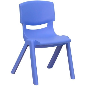 Flash Furniture Blue Plastic Stackable School Chair w/ 12 Inch Seat Height Yu- - All