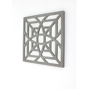 Teton Home Square Grey Mirror Wall Decor Wd-105 Set of 2 - All