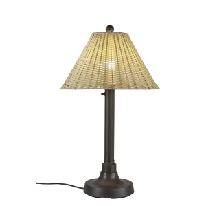 Patio Living Tahiti Ii 34 Table Lamp 19217 with 2 bronze tube body and tight w - All