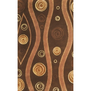 Noble House Citadel Collection Rug in Dark Brown - All