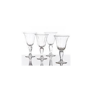 Abigails Bubble Glass Wine In Clear Set of 4 - All
