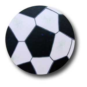 One World Soccer Wooden Drawer Pulls Set of 2 - All