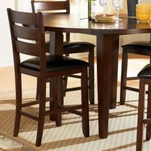 Homelegance Ameillia Ladder Back Counter Height Chair in Dark Brown Set of 2 - All