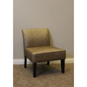 4D Concepts Belinda Accent Chair in Metallic Woven Linen - All