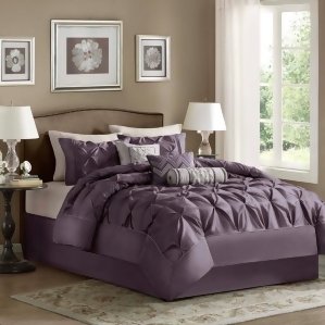 Madison Park Laurel Comforter Set In Purple - All
