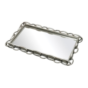 Sterling Industries 114-45 Erin-Chain Edged Mirrored Tray - All