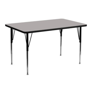 Flash Furniture 24 x 48 Rectangular Activity Table w/ 1.25 Inch Thick High Press - All