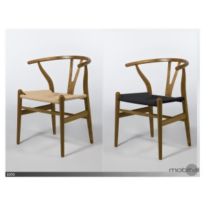 Mobital Soto Dining Chair With American Walnut Stained Ash Frame - All