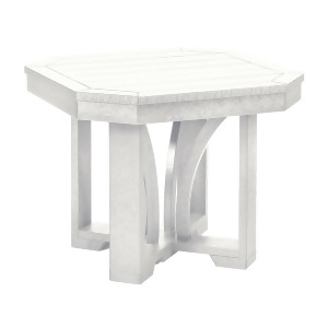 C.r. Plastics 25 Square End Table in White - All