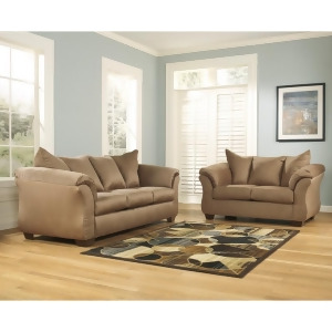 Flash Furniture Signature Design By Ashley Darcy Living Room Set In Mocha Fabric - All