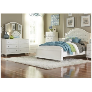 Liberty Furniture Stardust 2 Piece Panel Bedroom Set in Iridescent White - All