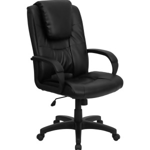 Flash Furniture High Back Black Leather Executive Office Chair Go-5301bspec-ch - All