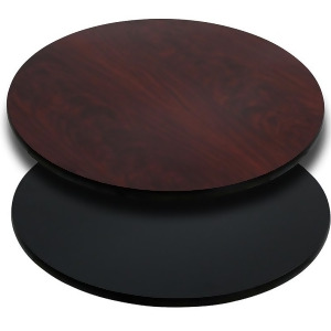 Flash Furniture 42 Round Table Top With Black Or Mahogany Reversible Laminate T - All