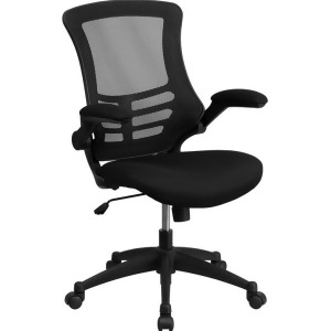 Flash Furniture Mid-Back Black Mesh Chair With Nylon Base - All