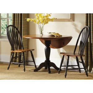 Liberty Furniture Low Country 3 Piece Drop Leaf Set in Anchor Black with Suntan - All