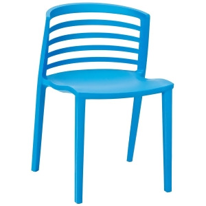 Modway Curvy Dining Side Chair in Blue - All