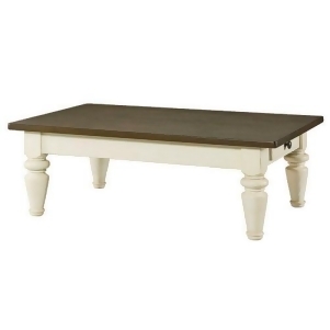 Hammary Heartland Rectangular Cocktail Table w/ Smoky Brown Top Time-Worn Pain - All