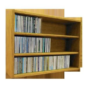 Wood Shed Solid Oak Desktop / Shelf Cd Cabinet 186 Cd Capacity - All