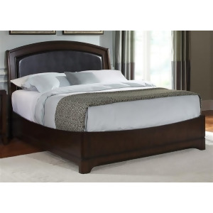Liberty Furniture Avalon Leather Bed in Dark Truffle Finish - All