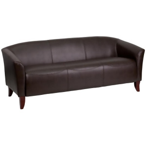 Flash Furniture Hercules Imperial Series Brown Leather Sofa 111-3-Bn-gg - All