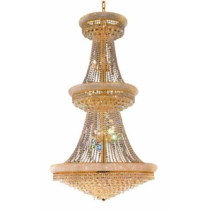Lighting By Pecaso Adele Collection Large Hanging Fixture D42in H72in Lt 38 Gold - All